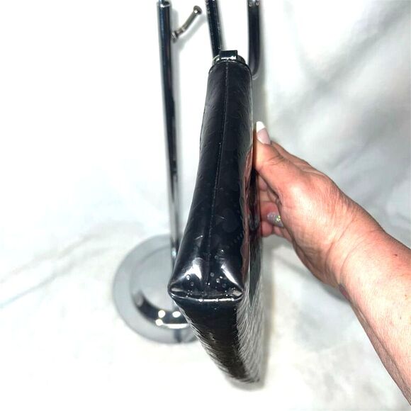 Kate Spade Black Patent Leather Crossbody Bag Adjustable Strap - Picture 11 of 11